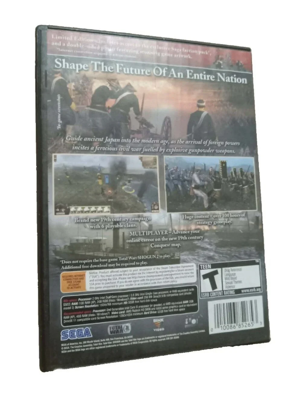 Total War Shogun 2, Fall Of The Samurai, Limited Edition, PC Game-
